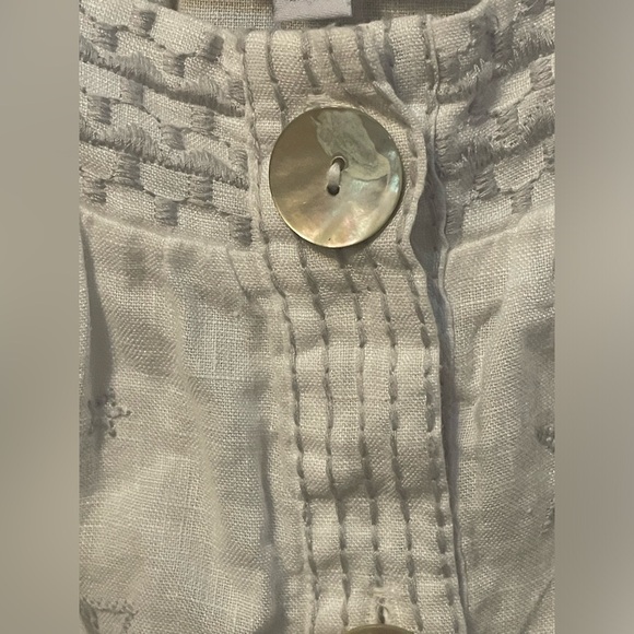Johnny Was Sovanna Wander top linen Size XS - Picture 4 of 6